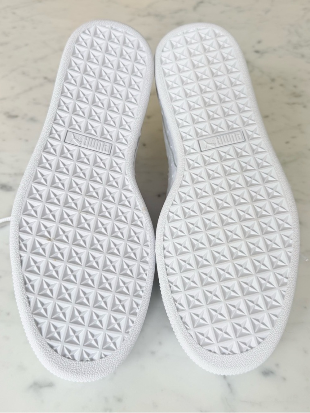 PUMA Basket Ostrich White Sneakers Women’s Size 9 - Picture 7 of 9